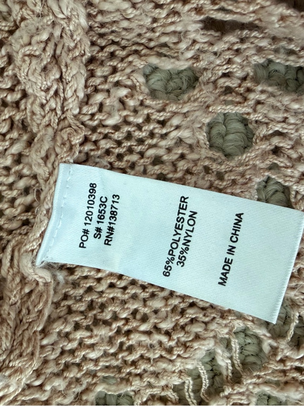 Doe & Rae Open-Knit Cardigan in Dusty Rose - Picture 4 of 5